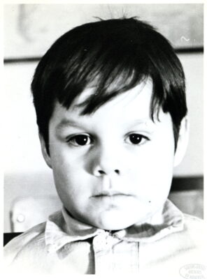 A portrait of a young boy.