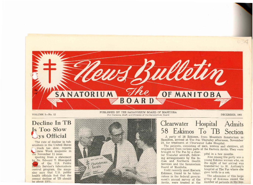 Image of cover: Sanatorium Board of Manitoba - News Bulletin - December 1961