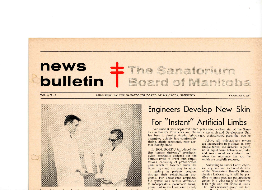 Image of cover: Sanatorium Board of Manitoba - News Bulletin - February 1967