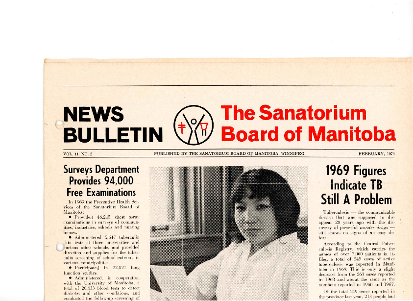 Image of cover: Sanatorium Board of Manitoba - News Bulletin - February 1970