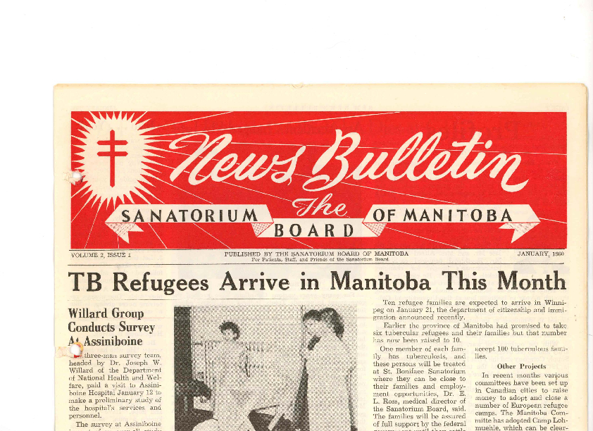 Image of cover: Sanatorium Board of Manitoba - News Bulletin - January 1960