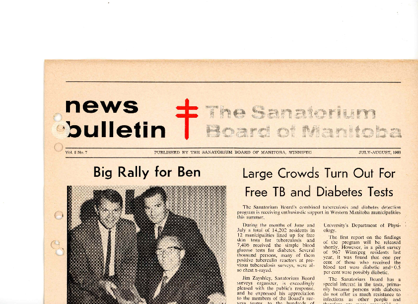 Image of cover: Sanatorium Board of Manitoba - News Bulletin - July-August 1966