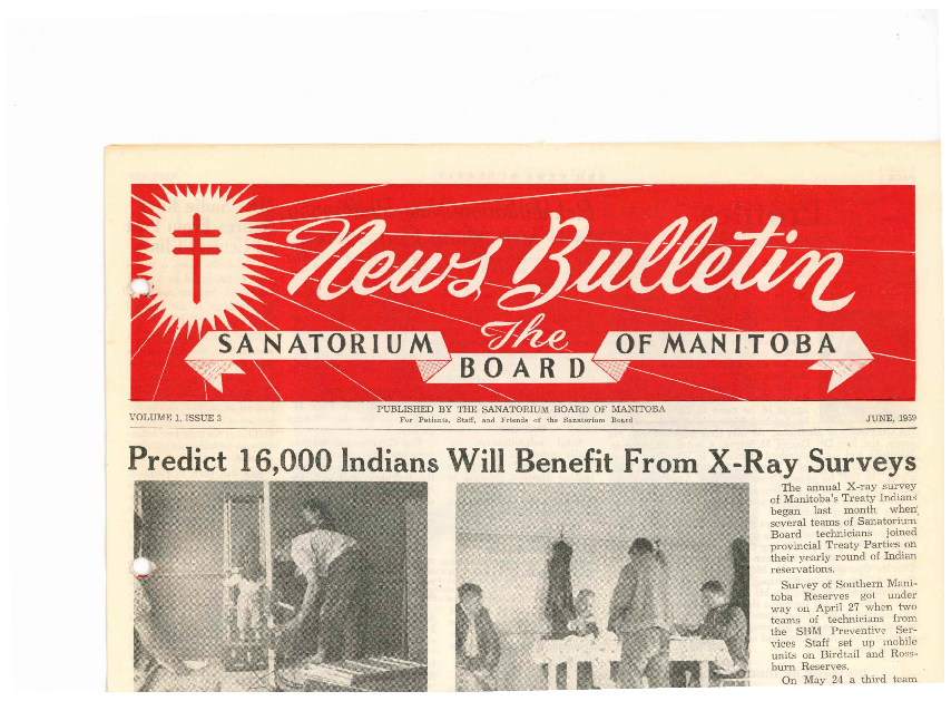 Image of cover: Sanatorium Board of Manitoba - News Bulletin - June 1959