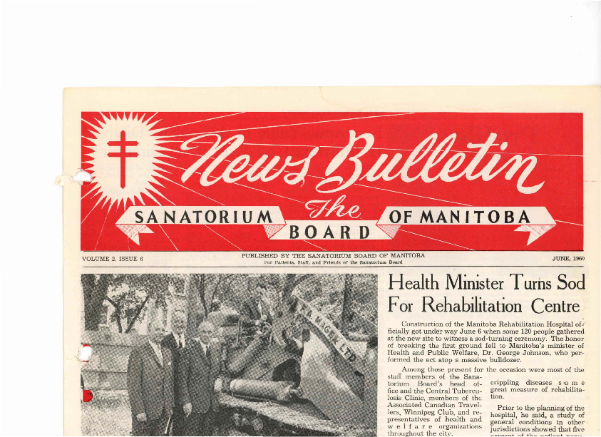 Image of cover: Sanatorium Board of Manitoba - News Bulletin - June 1960