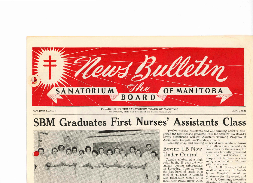Image of cover: Sanatorium Board of Manitoba - News Bulletin - June 1961