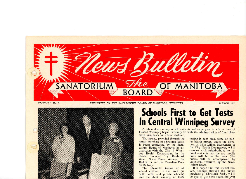 Image of cover: Sanatorium Board of Manitoba - News Bulletin - March 1965
