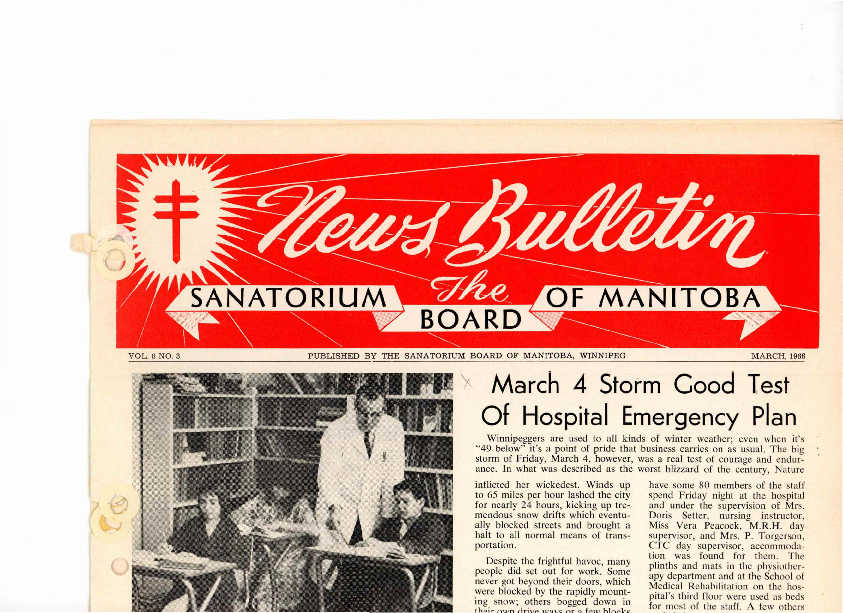 Image of cover: Sanatorium Board of Manitoba - News Bulletin - March 1966