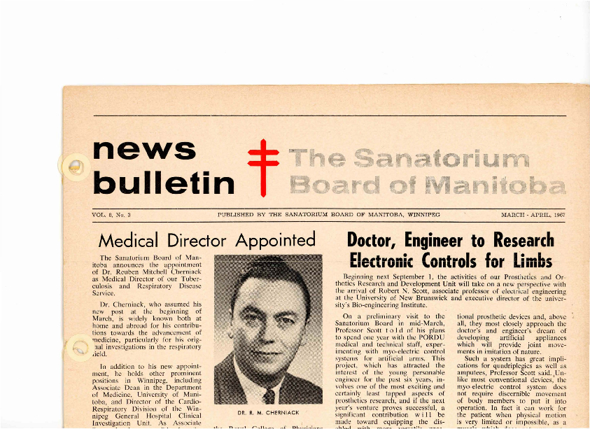 Image of cover: Sanatorium Board of Manitoba - News Bulletin - March-April 1967
