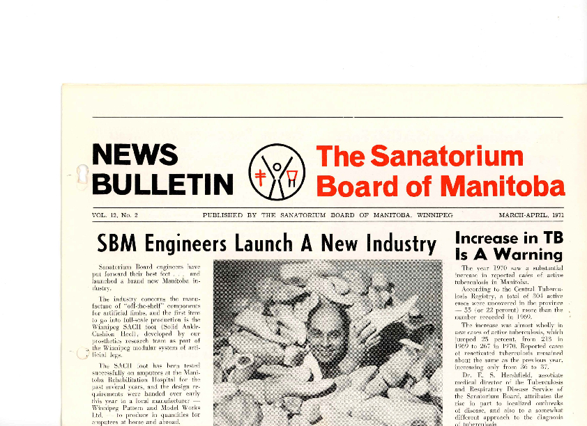 Image of cover: Sanatorium Board of Manitoba - News Bulletin - March-April 1971
