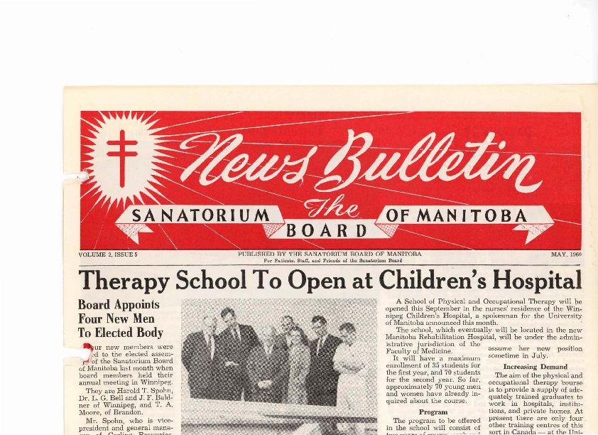 Image of cover: Sanatorium Board of Manitoba - News Bulletin - May 1960