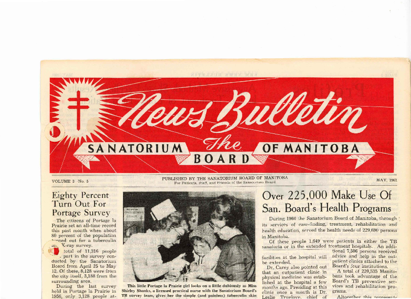 Image of cover: Sanatorium Board of Manitoba - News Bulletin - May 1961