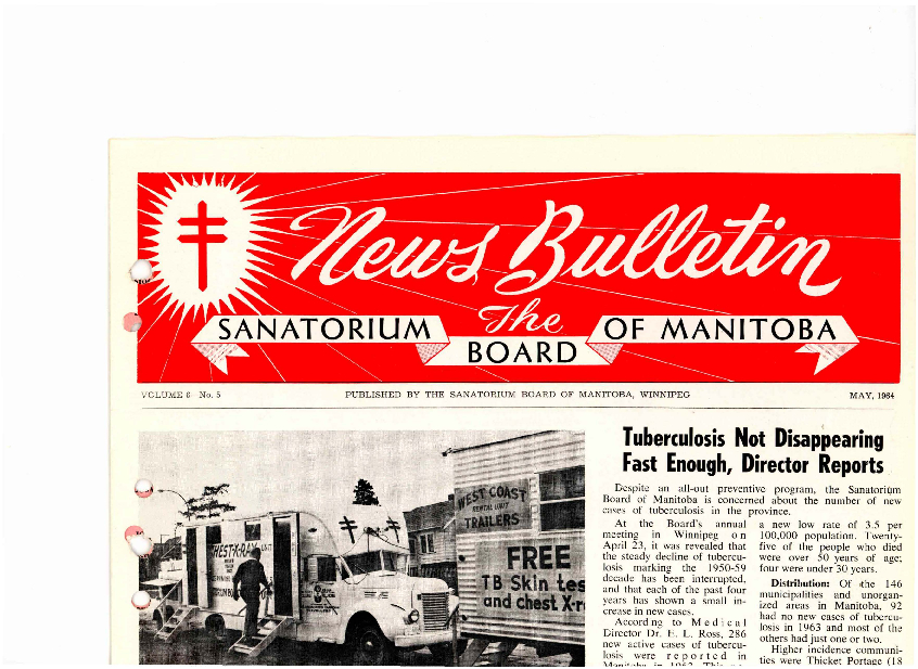 Image of cover: Sanatorium Board of Manitoba - News Bulletin - May 1964