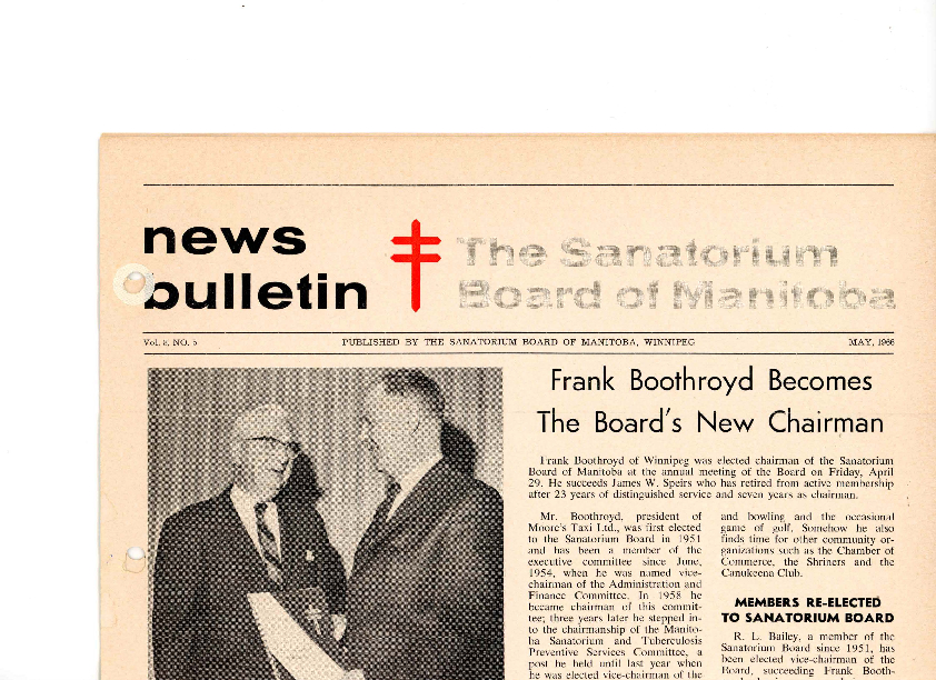 Image of cover: Sanatorium Board of Manitoba - News Bulletin - May 1966