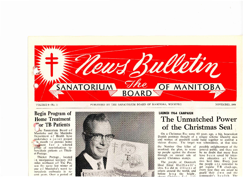 Image of cover: Sanatorium Board of Manitoba - News Bulletin - November 1964