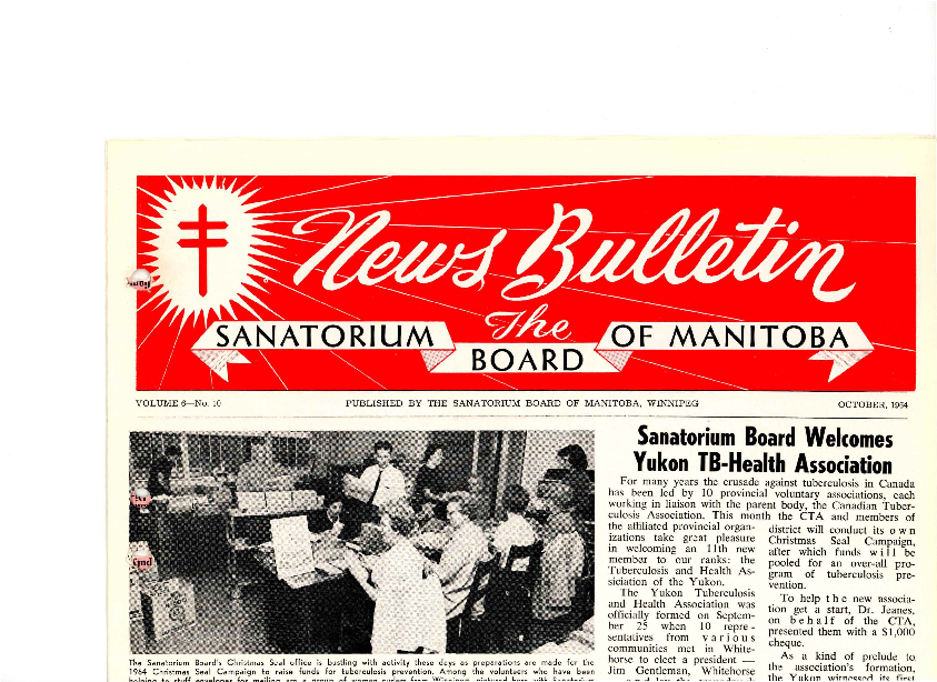 Image of cover: Sanatorium Board of Manitoba - News Bulletin - October 1964