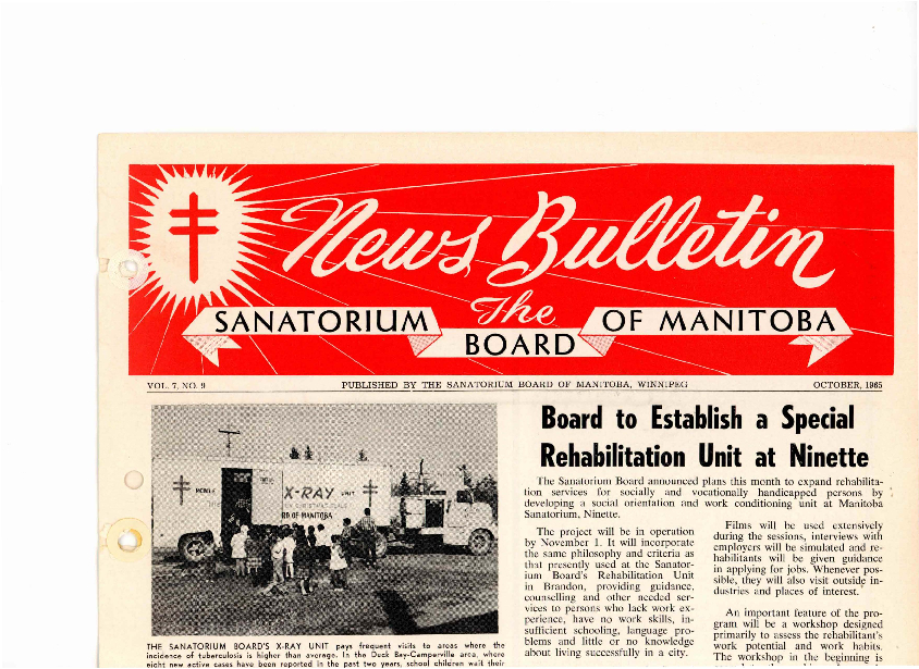 Image of cover: Sanatorium Board of Manitoba - News Bulletin - October 1965
