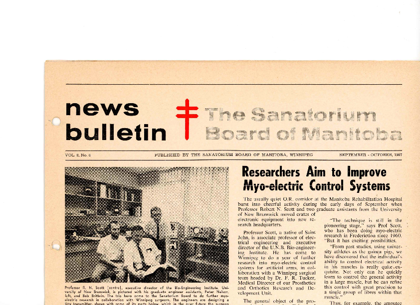 Image of cover: Sanatorium Board of Manitoba - News Bulletin - September-October 1967