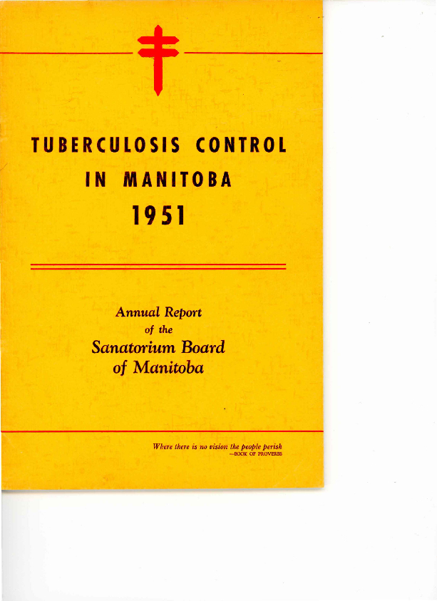 Image of cover: Sanatorium Board of Manitoba - Annual Report 1951