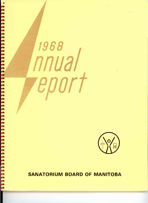 Image of cover: Sanatorium Board of Manitoba - Annual Report 1968