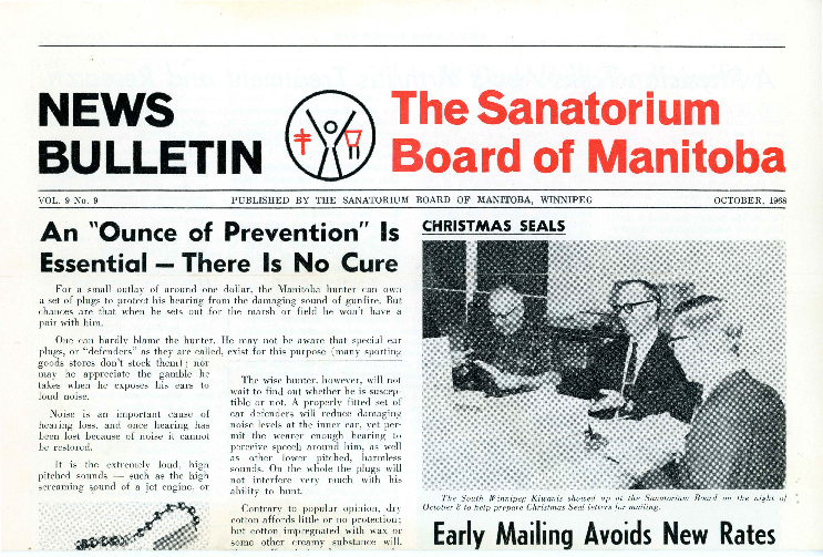 Image of cover: Sanatorium Board of Manitoba - News Bulletin - October 1968