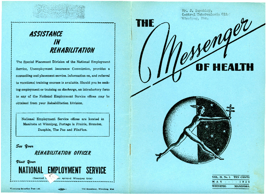 Image of cover: The Messenger of Health - May 1958