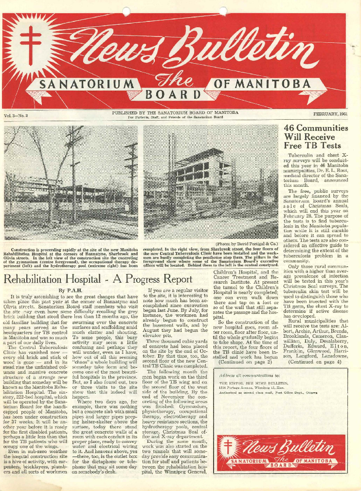 Image of cover: Sanatorium Board of Manitoba - News Bulletin - February 1961